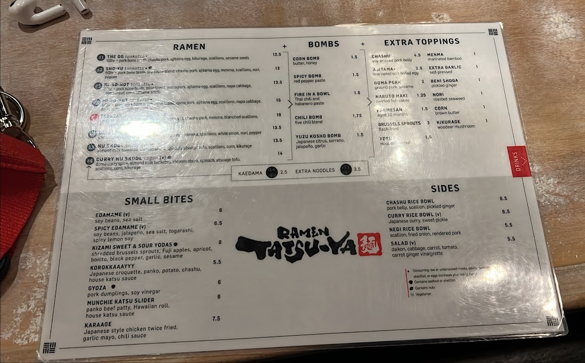 Ramen Tatsu-ya Menu - Image 4