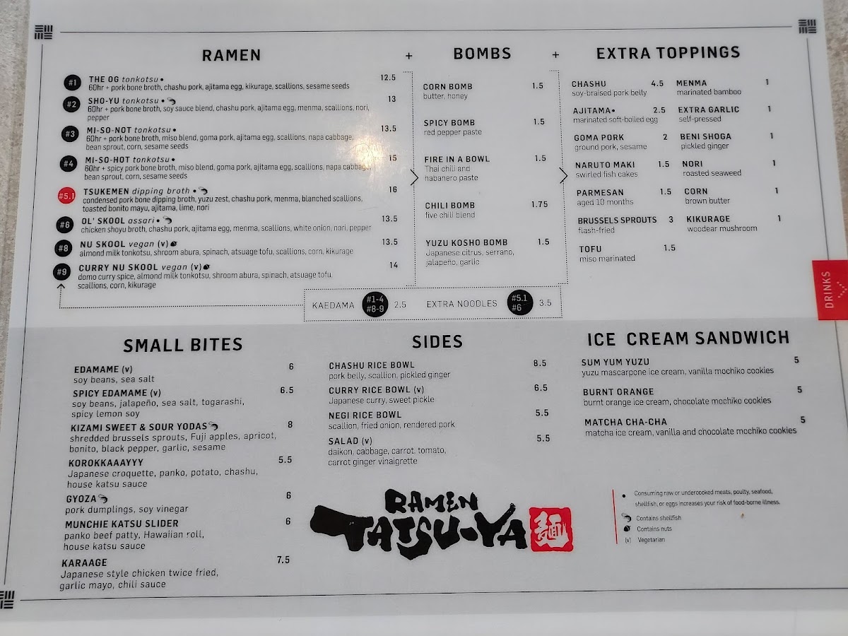 Ramen Tatsu-ya Menu - Image 5