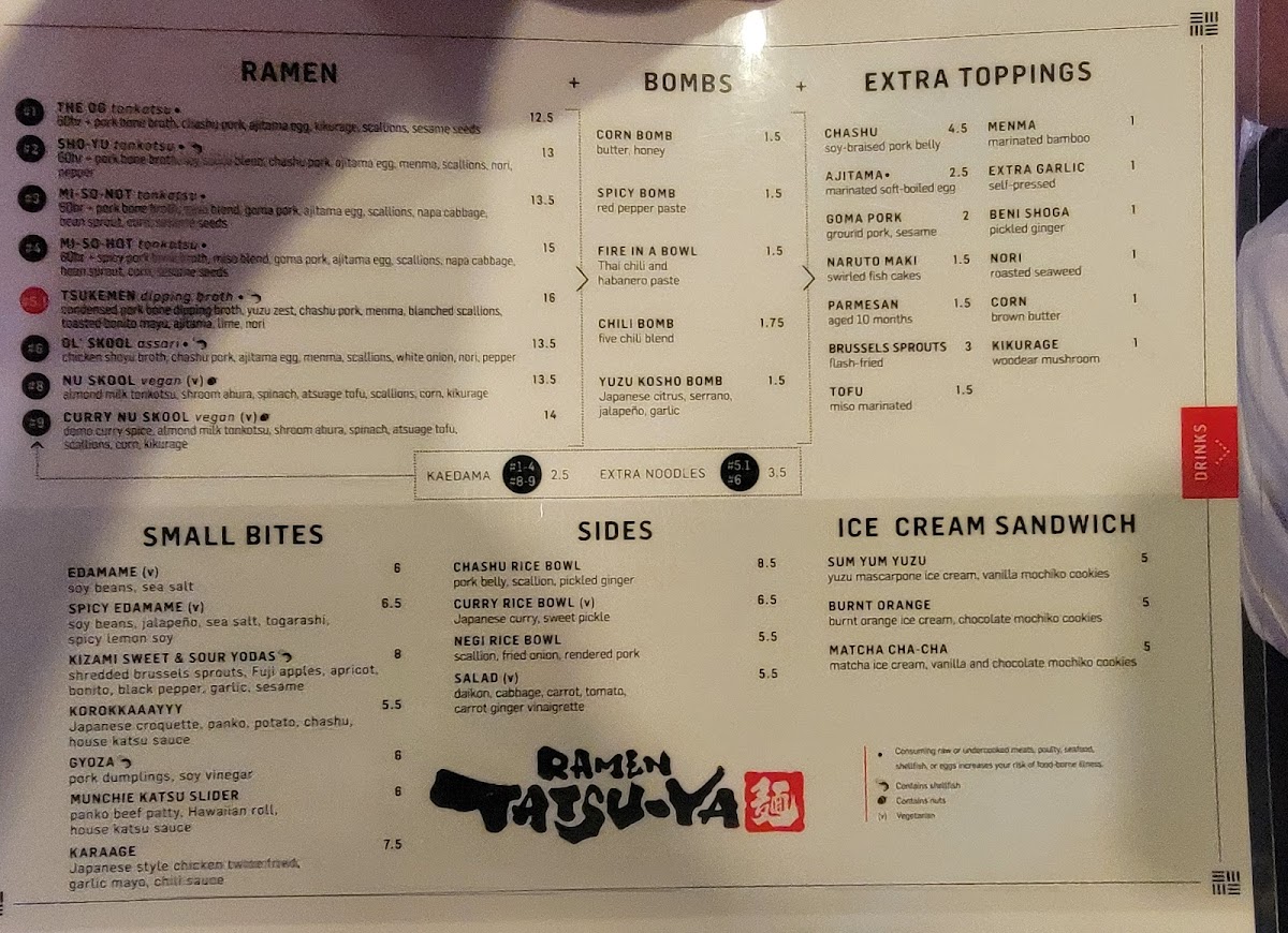Ramen Tatsu-ya Menu - Image 6